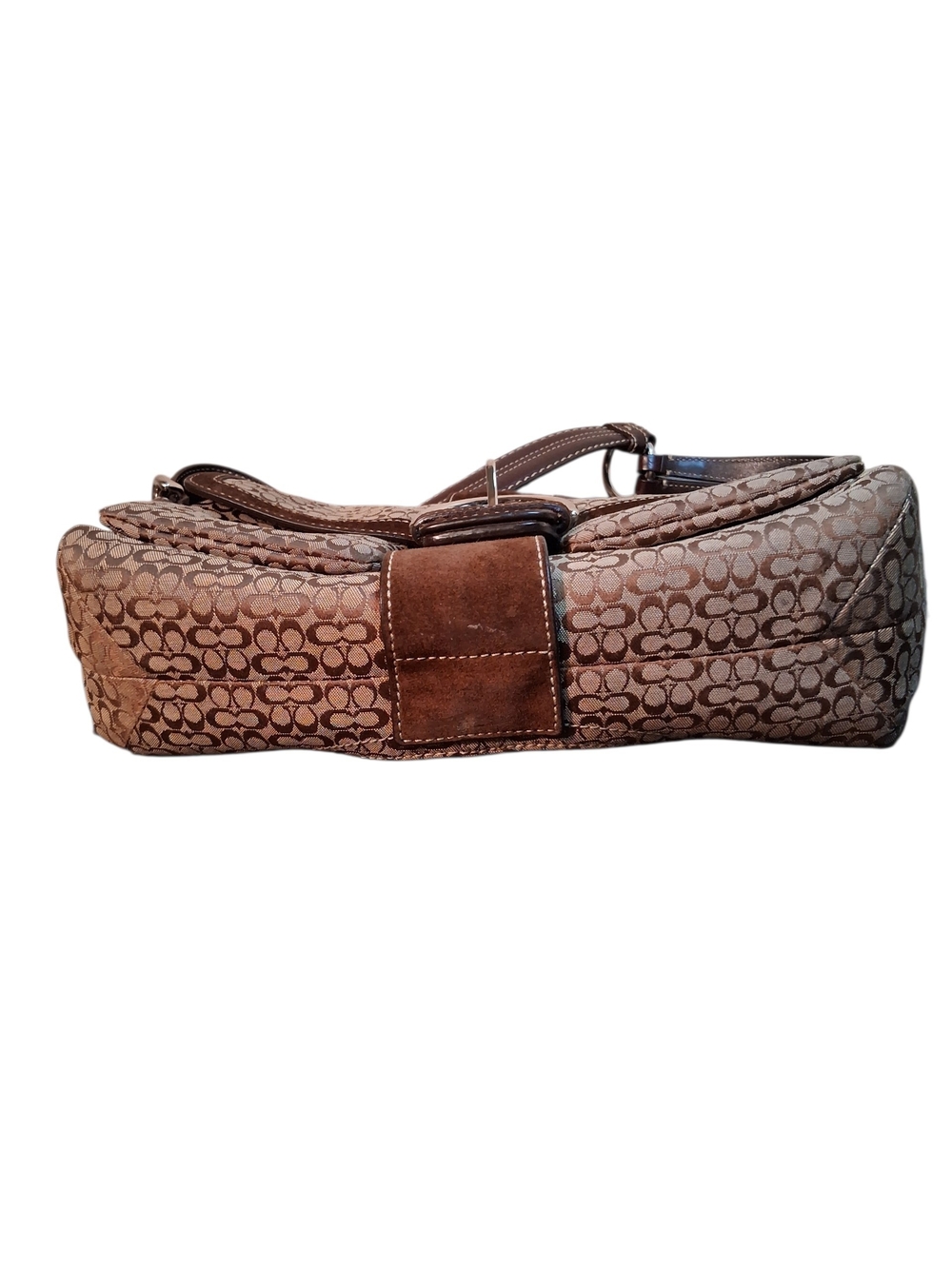 Coach Brown Signature Canvas Shoulder Bag - Picture 6 of 6
